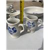 Image 14 : PFALTZGRAFF YORKTOWNE BLUE AND WHITE STONEWARE DISHES