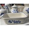 Image 7 : PFALTZGRAFF YORKTOWNE BLUE AND WHITE STONEWARE DISHES
