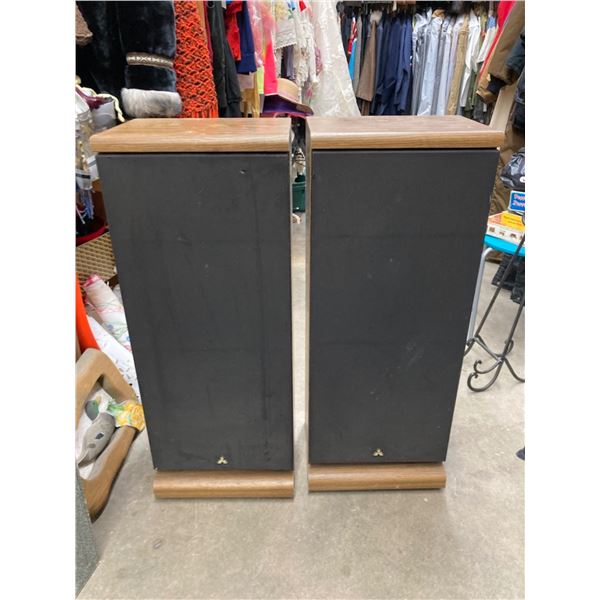 VINTAGE MITSUBISHI SS-3100 FLOOR-STANDING SPEAKERS - WORK! PAIR