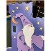 Image 14 : PURPLE FANTASY FIELDS WIZARD AND OUTER SPACE THEMED TOY CHEST AND CHILD'S ROCKING CHAIR