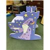 Image 16 : PURPLE FANTASY FIELDS WIZARD AND OUTER SPACE THEMED TOY CHEST AND CHILD'S ROCKING CHAIR