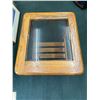 Image 2 : VINTAGE SIDE TABLE FEATURING A SMOKED GLASS TOP