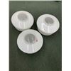 Image 3 : MID-CENTURY CEILING LIGHT IN FROSTED GLASS, LOT OF 5