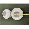 Image 6 : MID-CENTURY CEILING LIGHT IN FROSTED GLASS, LOT OF 5