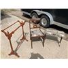 Image 1 : CHAIR, BENCH, AND QUILT RACK