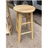 Image 2 : FOLDING BOOKCASE AND WOODEN STOOL