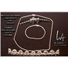 Image 1 : White gold and diamond tennis bracelet and necklace Promo