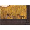 Image 3 : Allen Sapp, framed acrylic on canvas painting, Nokum making bannock, 20" X 16". Note: Artwork & fram