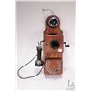Image 1 : Vintage wood-cased Strowger Automatic electric telephone circa 1910 features numbers up to 16