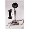Image 1 : Vintage Northern Electric nickel plated candlestick phone circa 1890-1940