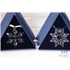 Image 2 : Four Swarovski Crystal collectible snowflakes including 2003, 2010, 2012 and 2015