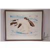 Image 2 : Andrew Qappik, limited edition stencil print titled " Close to Her", pencil signed by artist, 44/70,