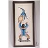 Image 2 : Jacoposie Tiglik, framed limited edtion stencil print titled "Calling for the Birds", pencil signed 