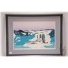 Image 2 : Emil Rosing, framed artist proof lithograph of a seal hunting party, pencil signed by artist, A 17, 