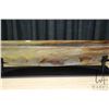 Image 3 : Steven Maslach, cast glass, custom made, commissioned sculpture titled "Amber Longboat", 6.25" H X 4