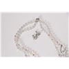 Image 3 : Pair of signed Sherman Austrian crystal earrings plus two unsigned beaded crystal necklaces includin