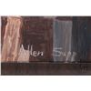 Image 3 : Allen Sapp, framed acrylic on canvas painting, titled on verso " Inside My House Looking Out", 24" X