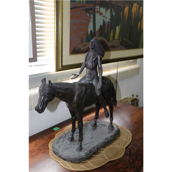 Cyrus Dallin cast bronze statue " Appeal to the Great Spirit" 21" H x 24" L