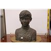 Image 1 : M.Day bronze sculpture of a young boy 17" in height