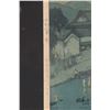 Image 3 : Hiroshi Yoshida, vintage Japanese woodblock print, titled " Evening on the Chikugo River", overall d