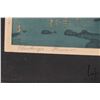 Image 4 : Hiroshi Yoshida, vintage Japanese woodblock print, titled " Evening on the Chikugo River", overall d