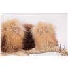 Image 2 : Three hand crafted sealskin Ookpik owls on antler platform, 5" H X 10" L