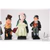 Image 4 : Six Royal Doulton small figurines including Sairy Gamp, Fat Boy, Bill Sykes, Fagin, Tiny Tim and Sam