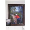 Image 2 : Allen Sapp, framed acrylic on canvas painting, Nokum tanning a hide, 12" X 16", note: includes a pho