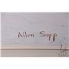 Image 3 : Allen Sapp, framed acrylic on canvas painting, Bringing home a load of wood, 24" X 30"