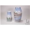 Image 2 : Two hand painted Royal Copenhagen vases including 9 1/2" no. 550-5243 and 7" no.525-5210