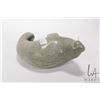 Image 2 : Inuit green soapstone carving of a walrus, note: missing one tusk, 9" in length