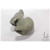 Image 4 : Inuit green soapstone carving of a walrus, note: missing one tusk, 9" in length