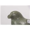 Image 2 : Inuit green soapstone carving of a seal, signed in syllabics and dated 1992, 7" in length