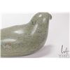 Image 4 : Inuit green soapstone carving of a seal, signed in syllabics and dated 1992, 7" in length