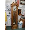 Image 1 : Oak cased Howard Miller Ridgeway triple chain, chiming grandfather clock, working at time of catalog