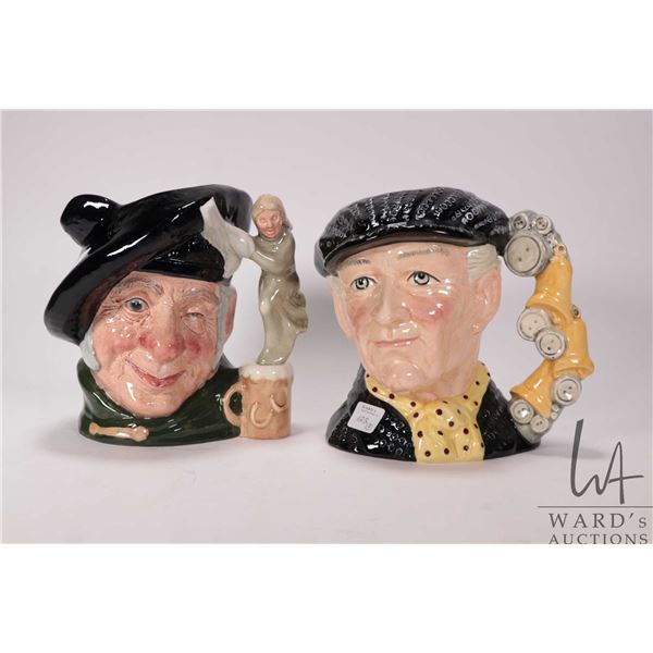 Two Royal Doulton character jugs including "Tam o' Shanter" D6632 and "Pearly King" D6760