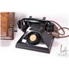 Image 3 : 2 Vintage phones including a Northern Electric Wooden wall phone with hand set and a Siemens bakelit