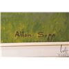 Image 3 : Allen Sapp, framed acrylic on canvas painting, Nokum washing clothes, 20" X 16"