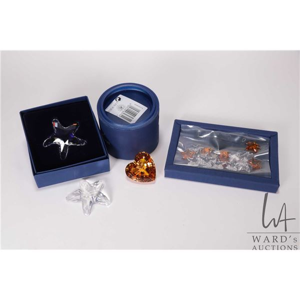 Three Swarovski crystals starfish crystals including 2 X 679350 ( one without box) plus 696974 and 6