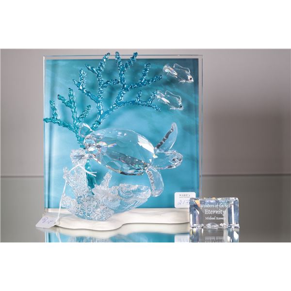 Swarovski crystal "Wonders of the Sea-Eternity" 0726028 7 3/4" X 7 3/4", includes original fitted bo