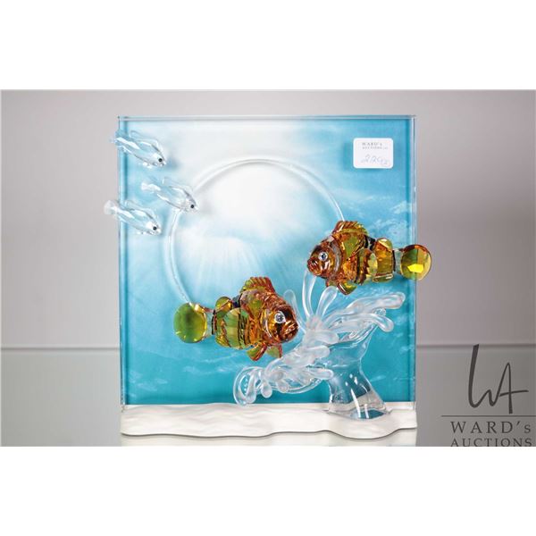 Swarovski crystal " Wonders of the Sea- Harmony" 657120, 7 3/3" X 7 3/4", includes base and original