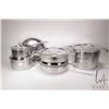 Image 1 : Set of Zwilling J.A. Henkels stainless cookware including stock pot, steamer, two sauce pans and two