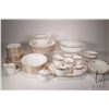 Image 1 : Selection of Wedgwood "Vera Wang Gold Lace" china dinnerware including twelve each of 10 1/2" plates