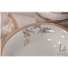 Image 3 : Selection of Wedgwood "Vera Wang Gold Lace" china dinnerware including twelve each of 10 1/2" plates