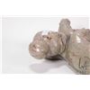 Image 4 : Hand carved stone hippopotamus sculpture, possible "African Jade" serpentine stone, no artist signat