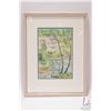 Image 2 : E. Mundy, framed watercolour painting of a ravine, 10" X 7"