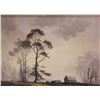 Image 1 : Fredrick Priddat, framed oil on massonite painting, labeled on verso "Canadian Scene" 11 1/4" X 15 1