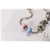 Image 2 : Pandora sterling silver bracelet with two Murano glass beads marked sterling and ALE plus a selectio