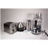 Image 1 : Four Cuisinart small appliances including food processor, toaster, tin opener, all tested and workin