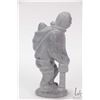 Image 3 : Karl Kristoffersen, Inuit signed soapstone of a mother and child, 6 1/2" in height